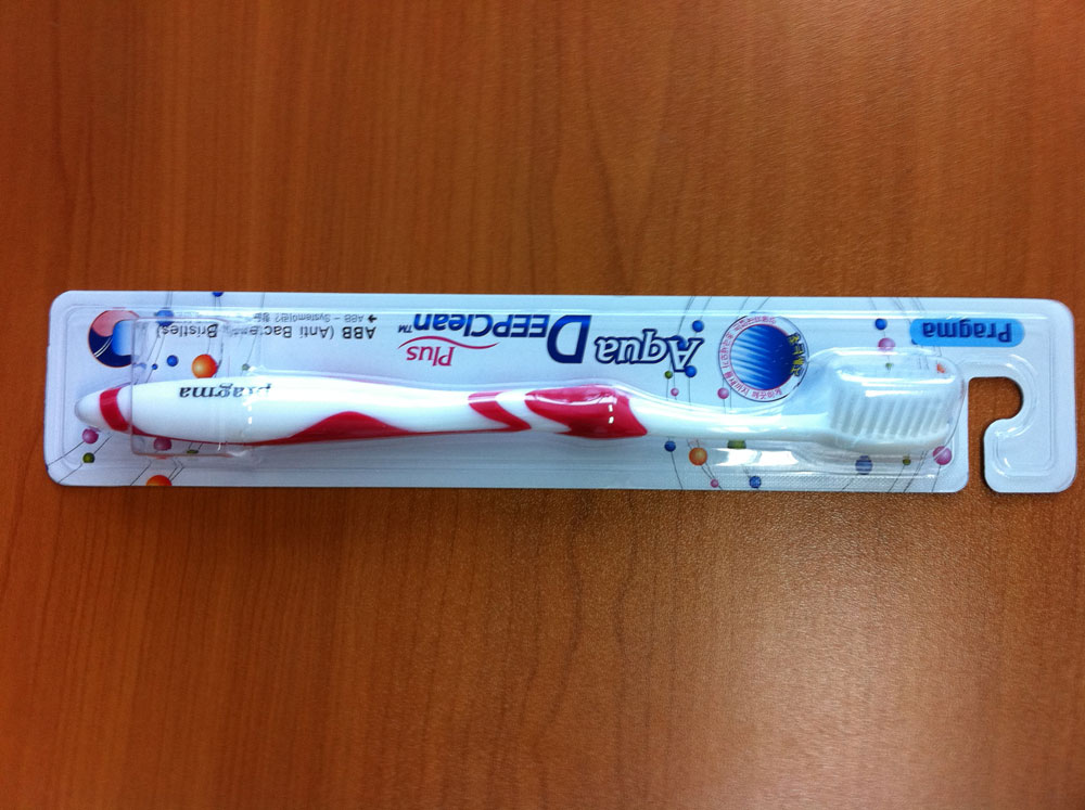 Aqua deep clean plus toothbrush  Made in Korea